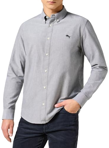 Wrangler Maglietta Oxford, Grigio, S Uomo, Grigio, S - Bon plan à 17.92€
