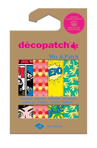 Décopatch DP039C - Une Pochette de 4 Feuilles Décopatch... - Jouets & Jeux Amazon France à 5.19€