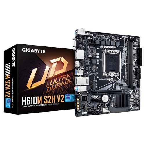 Gigabyte H610M S2H V2 Motherboard - Supports Intel Core... - High-Tech & Électronique Amazon Royaume-Uni à 43.39€