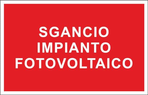 M-ITALY CARTELLO SEGNALETICO - SGANCIO IMPIANTO... - Fournitures Bureau en promo à 2.49€