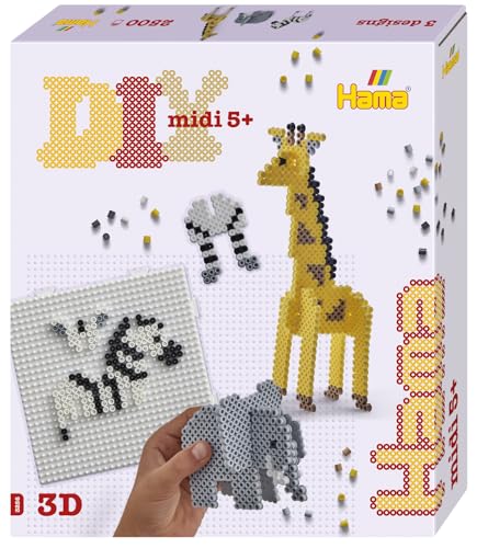 Hama Gift Box - 3D Safari | Approx. 2.500 Fuse Beads, 1... - Maison & Cuisine Amazon Royaume-Uni à 3.99€