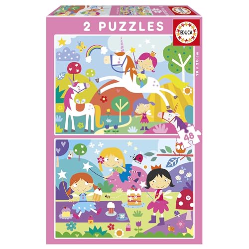 Educa - Kinderpuzzle Fantasiewelt | 2x48 Teile Puzzleset |... - Toys & Games Amazon Germany à 4.83€