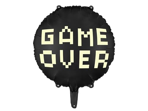 Game Over runder Folienballon, schwarz, 45 cm - Jouets & Jeux Amazon Allemagne à 1.96€