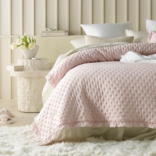 ROOM99 Molly Elegante Colcha en Rosa Polvo 220 x 240 cm... - Amazon Espagne à 50.53€