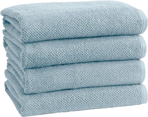 Simpli-Magic Popcorn-Badetücher, strukturiert, Blau, 4 Stück - Maison & Cuisine Amazon Allemagne à 29.97€