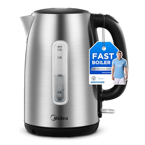 Midea Electric Kettle 3000W Fast Boil 1.7L Stainless Steel... - Auto & Moto en promo à 18.99€