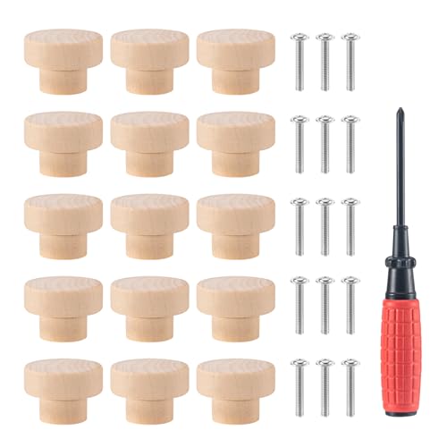 MumdoYAL 15 stück Möbelknöpfe holz,schrankknöpfe,Knäufe für... - Bricolage & Outils Amazon Allemagne à 8.49€