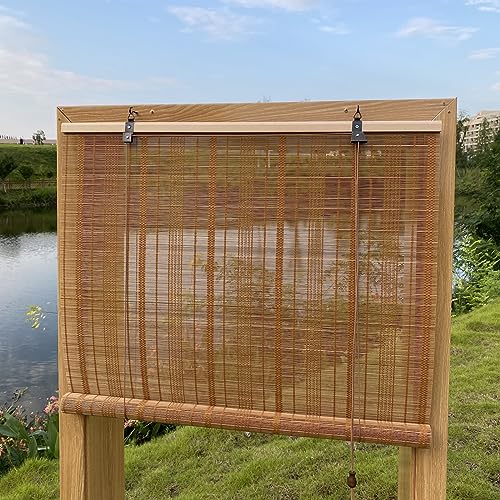 XIUXIU Stores à Rouleau en Bambou pour fenêtre - Stores... - Jardin & Extérieur Amazon France à 43.39€