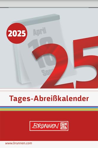 BRUNNEN Tear-off calendar (2025), 1 page = 1 day, 65 × 98 mm - Bon plan à 2.68€