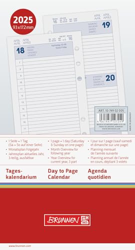 BRUNNEN Agenda journalier Filius (2025), 1 page = 1 jour... - Deal du jour à 8.52€