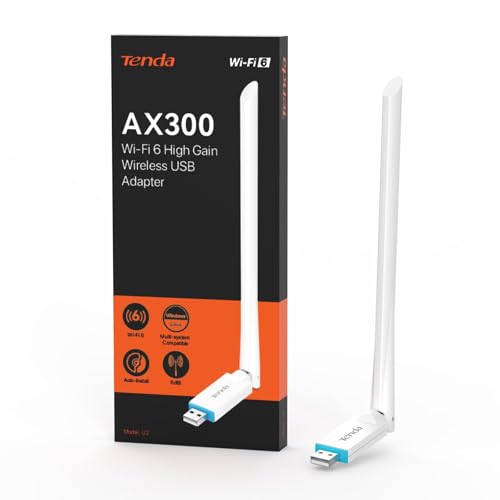 Tenda Clé WiFi Puissante AX300, Adaptateur USB WiFi pour... en promo à 6,99€ (-30%) sur Amazon FR