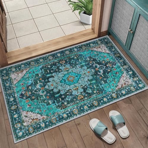 CIICOOL Vintage-Teppich, waschbar, kleiner Eingangsteppich... - Maison & Cuisine Amazon Allemagne à 23.92€