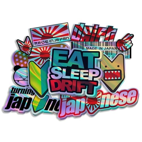 Finest Folia JDM Sticker Set for Car, Motorcycle, Helmet... - Auto & Moto Amazon Royaume-Uni à 7.96€