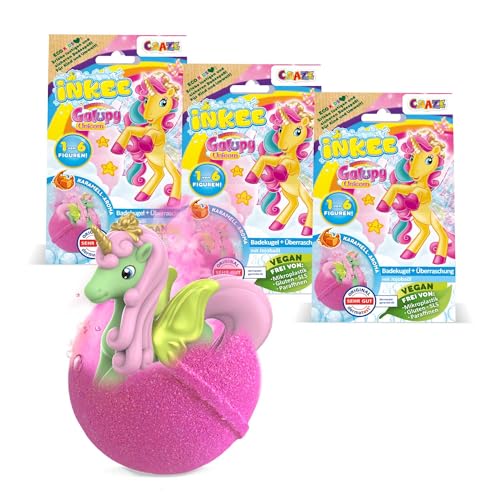 INKEE Galupy Unicorn Bath Bombs for Kids 3 Pack – 3X 100g... - Jouets & Jeux en promo à 6.08€
