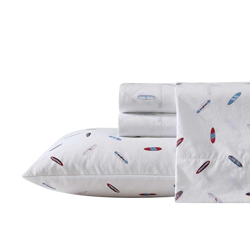 Nautica - King Sheets, Cotton Percale Bedding Set, Crisp &... - Maison & Cuisine Amazon Royaume-Uni à 32.39€