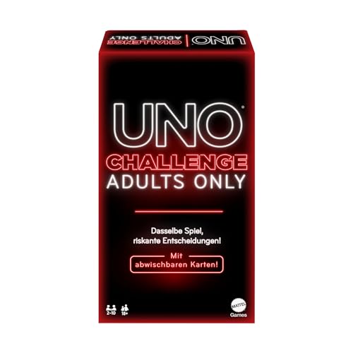 Mattel Games - UNO Challenge Adults Only - Kartenspiel für... - Jouets & Jeux Amazon Allemagne à 7.99€