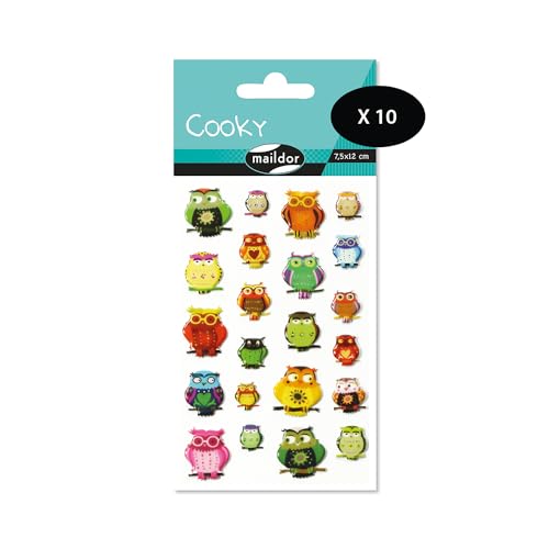 Maildor 560407Cpack - GOMMETTES 3D Cooky - LOT DE 10... - Amazon Royaume-Uni à 3.83€