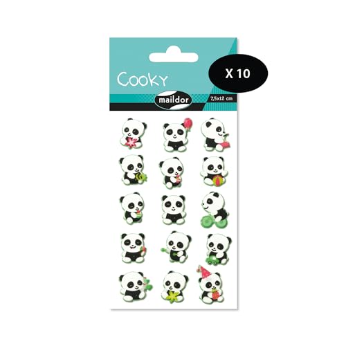 MaildorCY016Opack - 3D Stickers Cooky - LOT of 10 Sheets... - Home & Kitchen Amazon UK à 10.43€