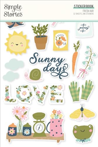 Simple Stories Sticker Book 12/Sheets-Fresh Air - Loisirs Créatifs Amazon Allemagne à 16.83€