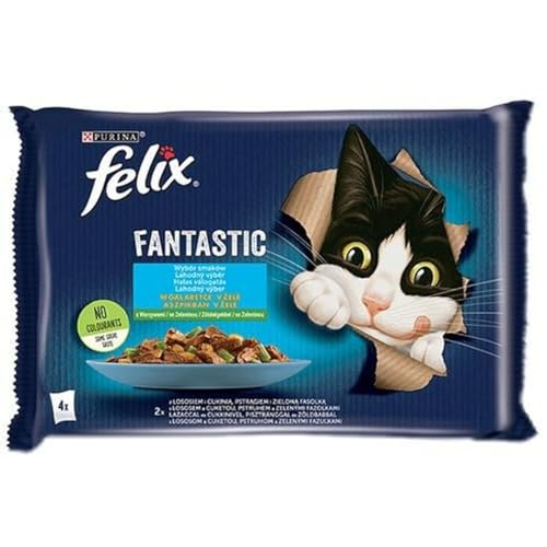 Purina Comida para Gato Salmón Calabacín Judías Verdes 4 x... - Amazon Espagne à 7.42€