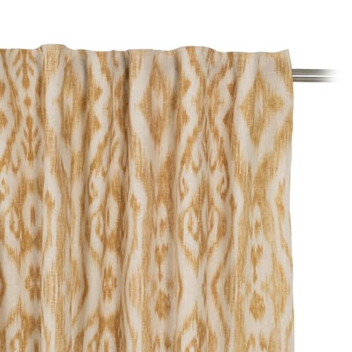 BigBuy Home Vorhang Senfweiß Bedruckt 140 x 270 cm - Maison & Cuisine Amazon Allemagne à 34.05€
