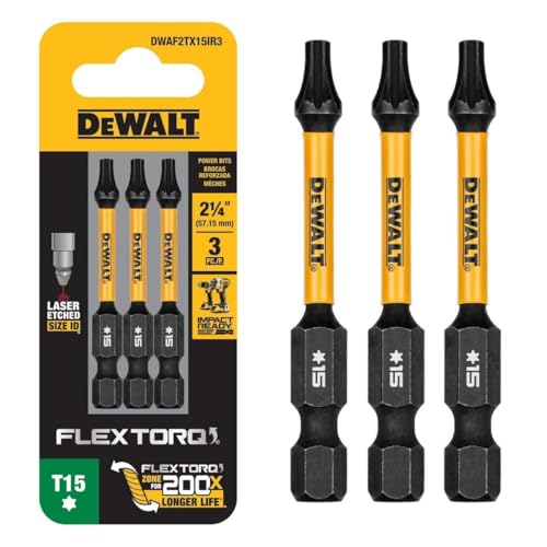 TORX T15 Impact Ready de 2.25 pulgadas, paquete de 3 - Bricolage & Outils Amazon Espagne à 31.97€