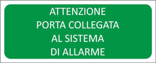 M-ITALY CARTELLO SEGNALETICO UNI - ATTENZIONE PORTA... - Fournitures Bureau Amazon Italie à 2.49€