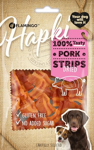 Flamingo Friandises Hapki Lanières de Bacon - 50gr - sans... - Animalerie Amazon France à 4.30€