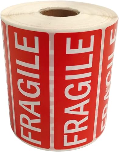Professional Fragile Parcel Labels Stickers Permanent Self... - Fournitures Bureau Amazon Royaume-Uni à 1.52€