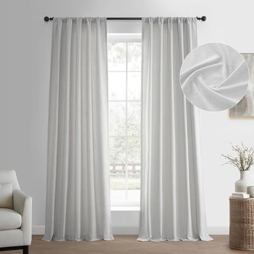 HPD Half Price Drapes Par de Cortinas básicas de Lino... - Maison & Cuisine Amazon Espagne à 55.30€