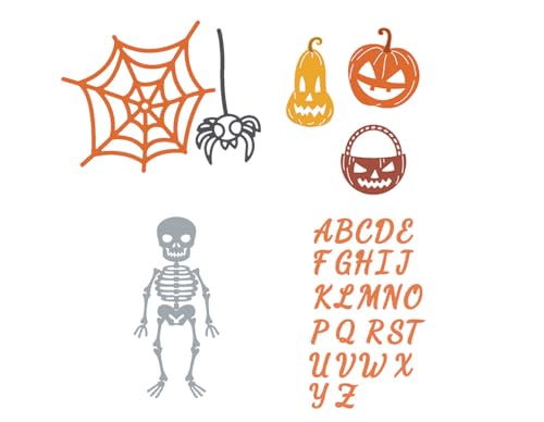 Set di 4 fustelle sottili ZAG Halloween e Alfabeto - Bon plan à 12.19€