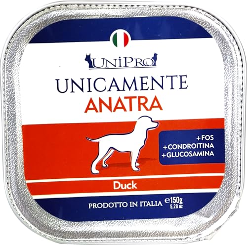 Unipro Cibo Umido per Cani Monopreteico Anatra 150g - Animalerie Amazon Italie à 2.00€