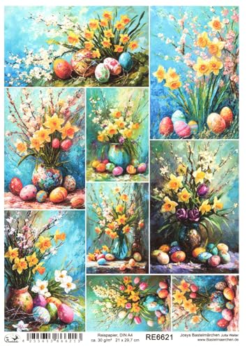 Josys Bastelmärchen Reispapier A4 Strohseide Decoupage... - Maison & Cuisine Amazon Allemagne à 1.99€