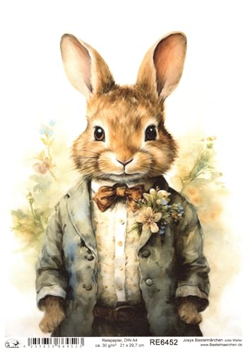 Josys Bastelmärchen Reispapier A4 Strohseide Decoupage... - Maison & Cuisine Amazon Allemagne à 1.99€