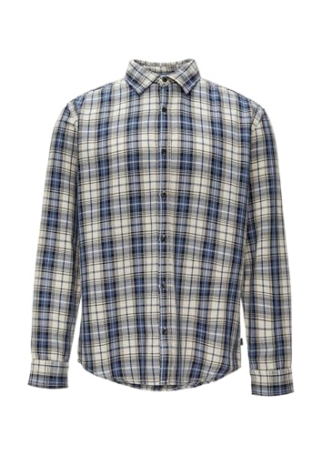 QS 2149612 Camisa de Manga Larga a Cuadros, 05n0, S Hombres - Mode & Vêtements en promo à 16.94€