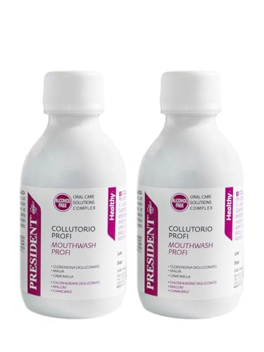 President KIT 2 COLLUTORIO PROFI con Clorexidina 0.20%.... - Sports & Fitness Amazon Italie à 8.07€