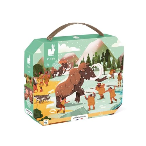 Janod - Puzzle Préhistoire - Puzzle 100 Pièces en Carton... - Jouets & Jeux Amazon France à 9.50€