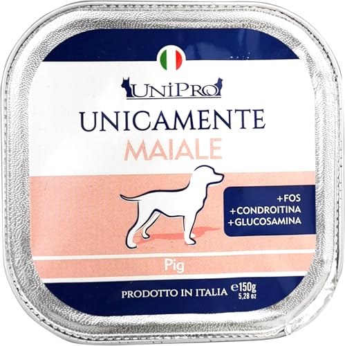 Unipro Cibo Umido per Cani Monopreteico Maiale 150g - Animalerie en promo à 2.00€