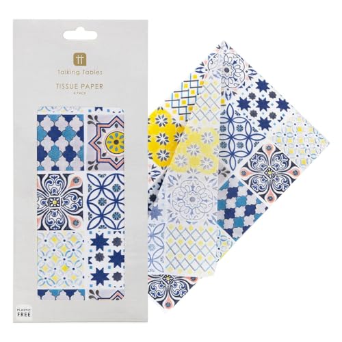 Talking Tables 4 x Moroccan Themed Colourful Tissue Paper |... - Maison & Cuisine Amazon France à 4.07€