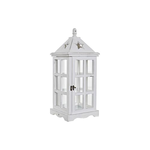 FAROLA PINO CRISTAL 21X21X51 BLANCO - Réduction -74% à 17.81€
