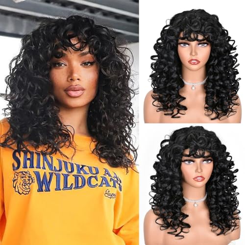 ISAMY Perruque afro longue bouclée pour femme noire avec... - Beauté & Parfums Amazon France à 21.08€