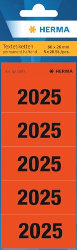HERMA 1685 Pegatinas de números anuales 2025 para carpetas... - Auto & Moto en promo à 3.41€