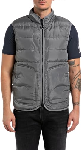 Replay M8411 Gilet, 093 Grigio Lead, M Uomo - Jouets & Jeux Amazon Italie à 37.44€