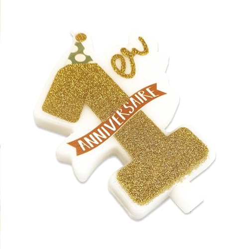 Bougie 1er anniversaire en promo à 2,49€ (-66%) sur Amazon FR