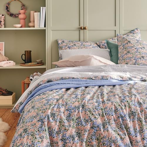 Printed Cotton Percale Duvet Cover, Bosquet, 200 x 200 cm... - Home & Kitchen Amazon UK à 13.78€