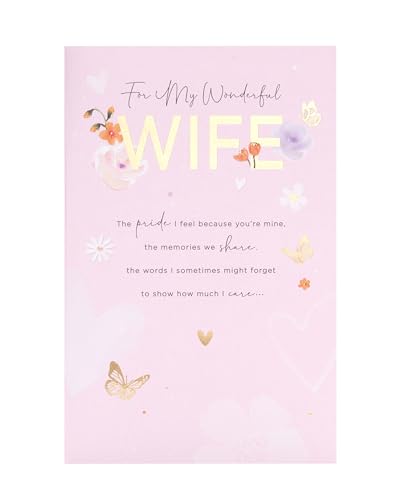 UK Greetings Tarjeta de cumpleaños para esposa, diseño rosa... - Amazon Espagne à 5.86€