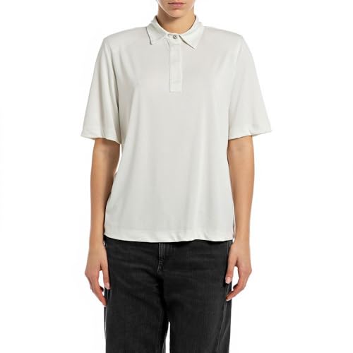 Replay W3146 Camiseta, 412 Mantequilla Blanca, M Mujeres - Jouets & Jeux en promo à 33.07€