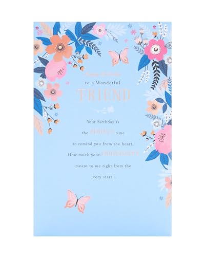 UK Greetings Birthday Card for Her/Friend - Pink & Blue... - Auto & Motorcycle Amazon UK à 3.34€