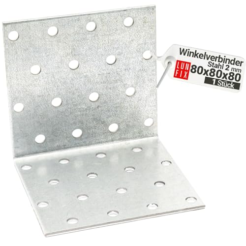 Lun Fix Raccordo angolare - 1 pezzo – Angolo con piastra... - Amazon Italie à 0.84€