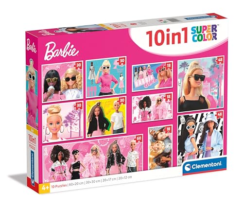 Puzzle 10 en 1 - Barbie - Jouets & Jeux en promo à 14.17€